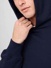 Gap Navy Blue Oversized Heavyweight Hoodie - Image 4 of 4
