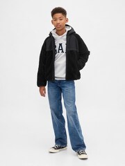Gap Black Sherpa Jacket (4-13yrs) - Image 3 of 6