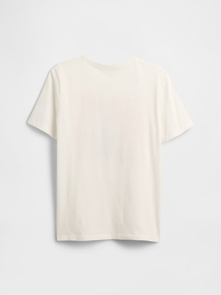 Gap White Graphic T-Shirt (4-13yrs) (4-13yrs) - Image 2 of 2