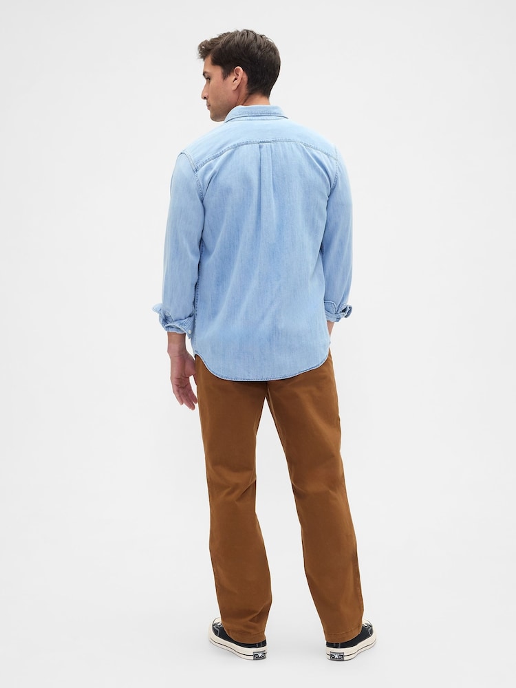 Gap Brown Slim Fit Chinos - Image 2 of 6