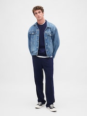Gap Navy Blue Heavyweight Relaxed Joggers - Image 4 of 5