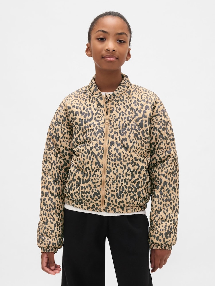 Gap Brown Lightweight Quilted Puffer Jacket (4-13yrs) - Image 1 of 6 Gap Brown Lightweight Quilted Puffer Jacket (4-13yrs) - Image 1 of 6