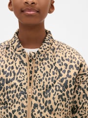 Gap Brown Lightweight Quilted Puffer Jacket (4-13yrs) - Image 4 of 6