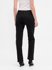 Gap Black High Waisted 90s Slim Straight Jeans - Image 2 of 6