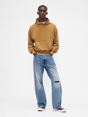 Gap Yellow Oversized Heavyweight Hoodie - Image 3 of 4
