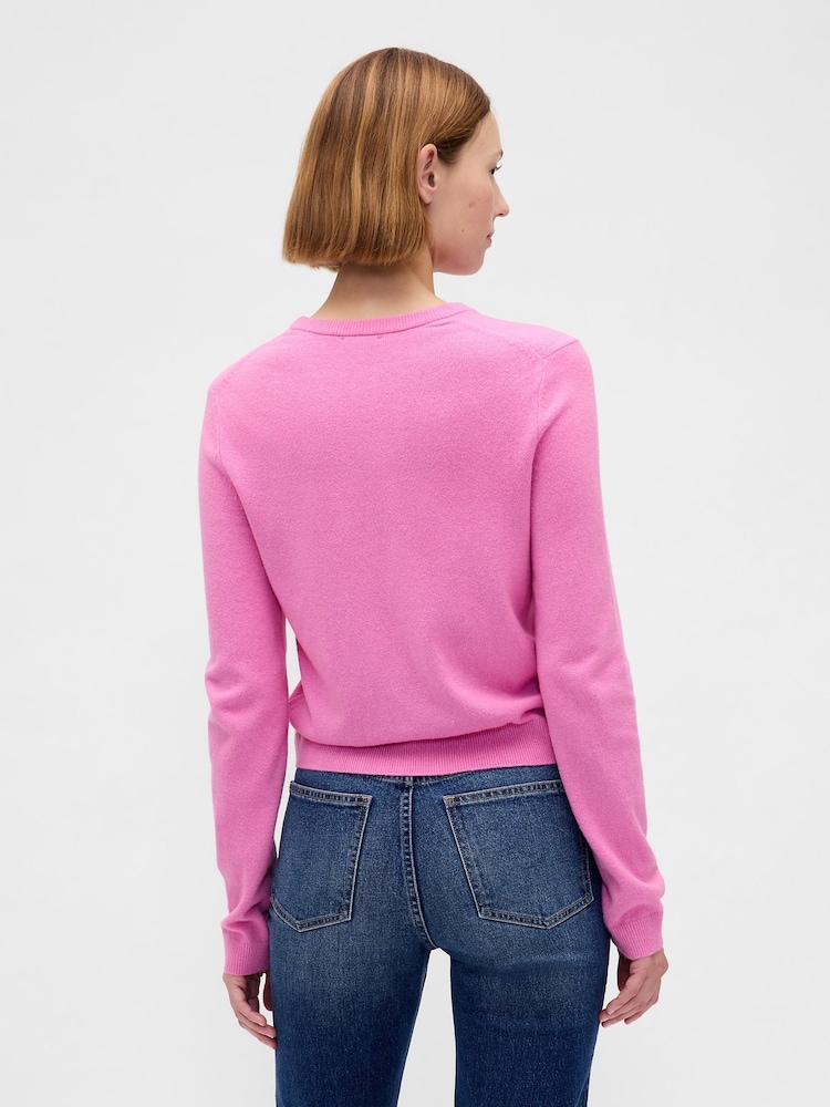 Gap Pink Soft Touch Crop Cardigan - Image 2 of 4