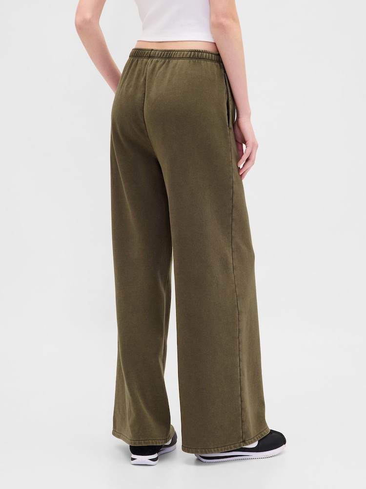 Gap Green VintageSoft Baggy Wide-Leg Joggers - Image 2 of 5