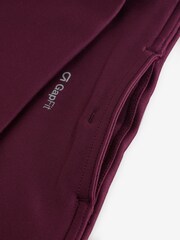 Gap Burgundy Red High Waisted Power Full Length Stripe Leggings - Image 8 of 9