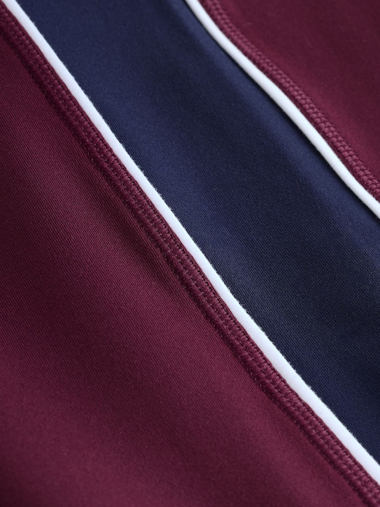 Gap Burgundy Red High Waisted Power Full Length Stripe Leggings - Image 9 of 9
