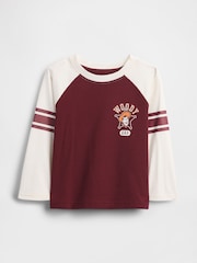 Gap Red Disney Raglan Jersey T-Shirt (6mths-5yrs) (6mths-5yrs) - Image 1 of 2