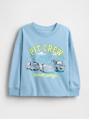 Gap Blue Disney Cars Graphic Sweatshirt (6mths-5yrs) (6mths-5yrs) - Image 1 of 2