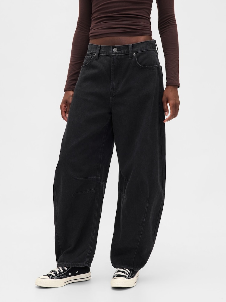 Gap Black High Waisted Ultra Soft Horseshoe Jeans - Image 1 of 6