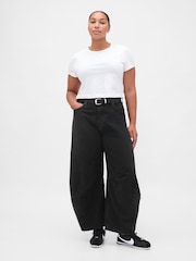Gap Black High Waisted Ultra Soft Horseshoe Jeans - Image 5 of 6