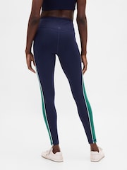 Gap Blue High Waisted Power Full Length Stripe Leggings - Image 2 of 5