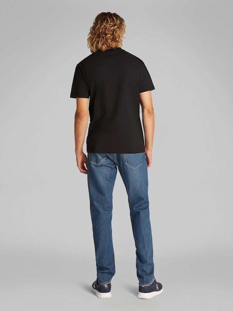 Calvin Klein Black Monogram logo T-Shirt - Image 2 of 6