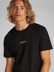 Calvin Klein Black Monogram logo T-Shirt - Image 4 of 6