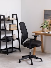 Actona Black Wally Bookcase with 4 Shelves - Image 1 of 6