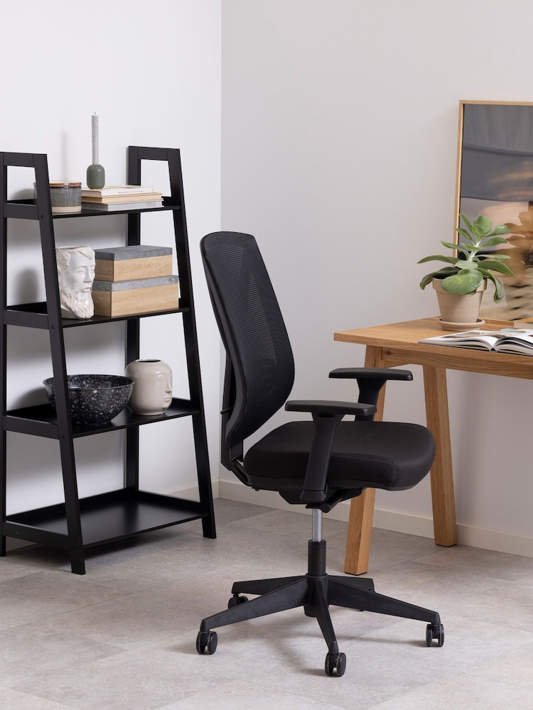 Actona Black Wally Bookcase with 4 Shelves - Image 1 of 6