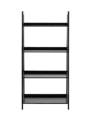 Actona Black Wally Bookcase with 4 Shelves - Image 4 of 6