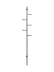 Actona Black Aspen Coat Hanger - Image 3 of 4