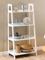 Actona White Wally Bookcase with 4 Shelves - Image 1 of 4
