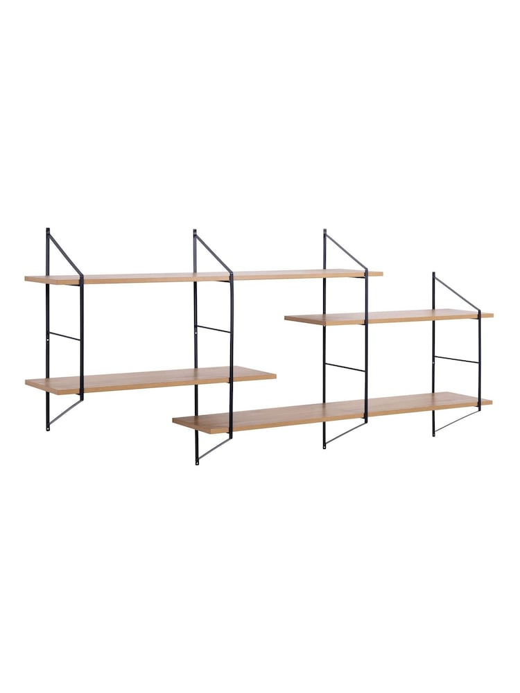Actona Oak Belfast Wall Unit with 4 Shelves - Image 2 of 3