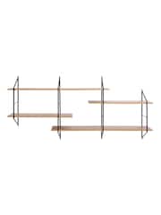 Actona Oak Belfast Wall Unit with 4 Shelves - Image 3 of 3
