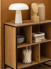 Actona Black Oak Swindon Bookcase with 4 Shelves - Image 2 of 6