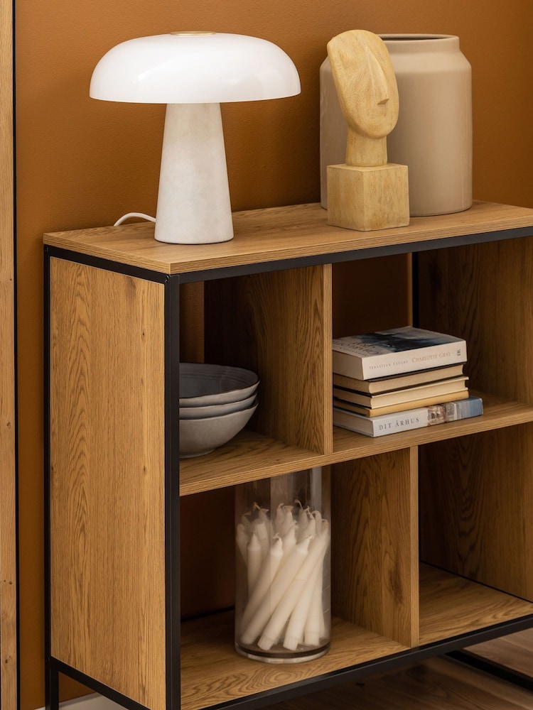 Actona Black Oak Swindon Bookcase with 4 Shelves - Image 2 of 6