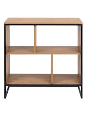 Actona Black Oak Swindon Bookcase with 4 Shelves - Image 4 of 6