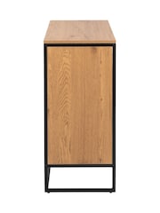 Actona Black Oak Swindon Bookcase with 4 Shelves - Image 5 of 6