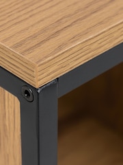 Actona Black Oak Swindon Bookcase with 4 Shelves - Image 6 of 6