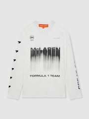 Reiss White Silverstone McLaren F1 Team British GP T-Shirt Unisex Fit - Image 2 of 6