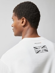 Reiss White Silverstone McLaren F1 Team British GP T-Shirt Unisex Fit - Image 4 of 6