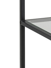 Actona Black Seaford Narrow Metal Bookcase with 2 Shelves - Image 5 of 5