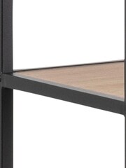 Actona Black Oak Seaford Bookcase with 5 Shelves - Image 6 of 6
