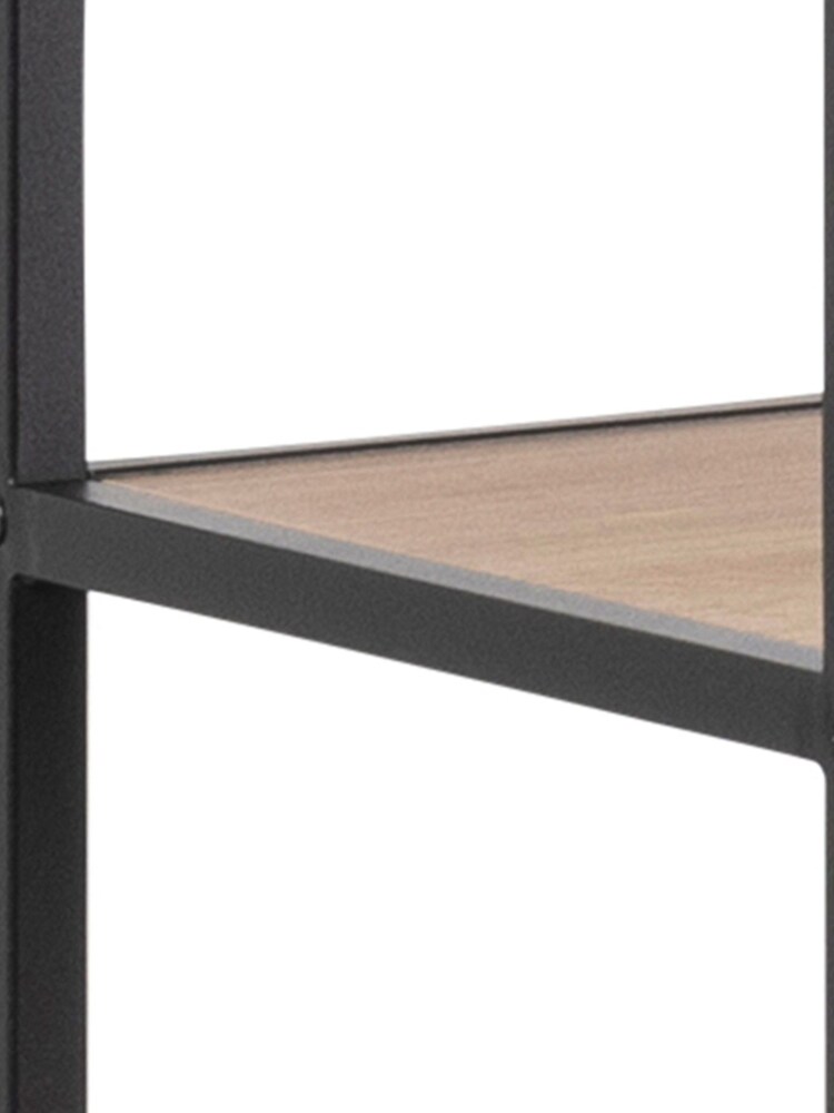 Actona Black Oak Seaford Bookcase with 5 Shelves - Image 6 of 6
