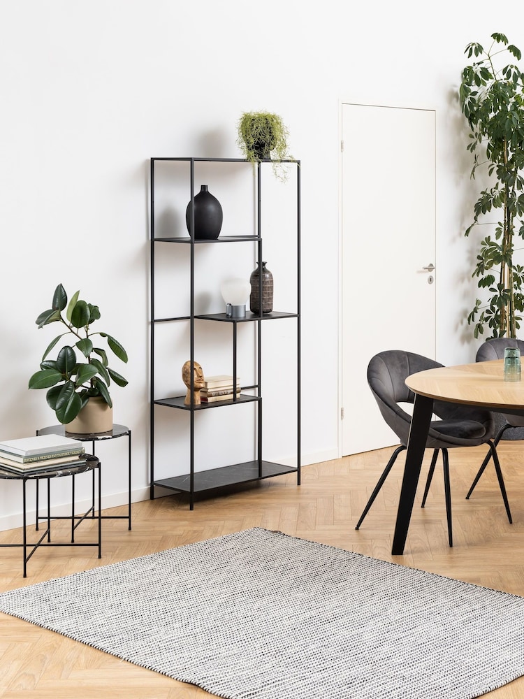 Actona Black Infinity Bookcase with 4 Shelves - Image 1 of 6