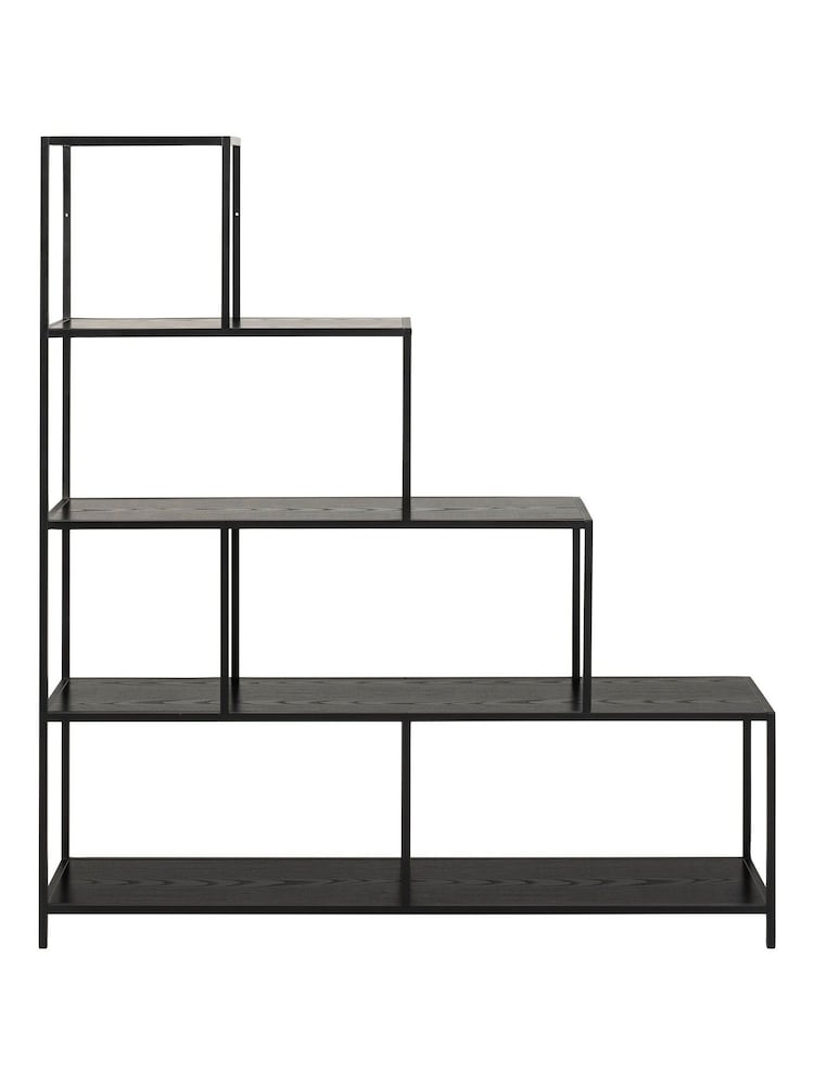 Actona Black Seaford Bookcase with 4 Shelves - Image 2 of 3