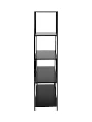 Actona Black Seaford Bookcase with 4 Shelves - Image 3 of 3