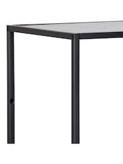 Actona Black Seaford Metal Asymmetrical Bookcase with 3 Shelves - Image 6 of 6