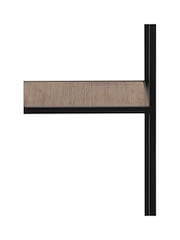 Actona Black Oak Seaford Bookcase with 2 Drawers and 3 Shelves - Image 5 of 6