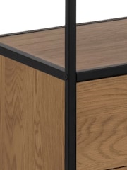 Actona Black Oak Seaford Bookcase with 2 Drawers and 3 Shelves - Image 6 of 6