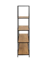 Actona Black Oak Seaford Bookcase with 4 Shelves - Image 5 of 6