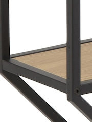 Actona Black Oak Seaford Octagonal Metal Wall Shelf - Image 5 of 6