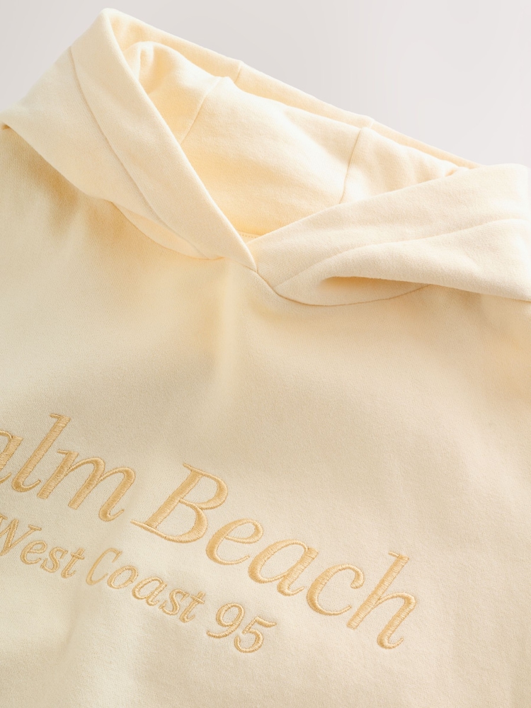 Yellow Embroidered Detail Hoodie (3-16yrs) - Image 10 of 10 Yellow Embroidered Detail Hoodie (3-16yrs) - Image 10 of 10