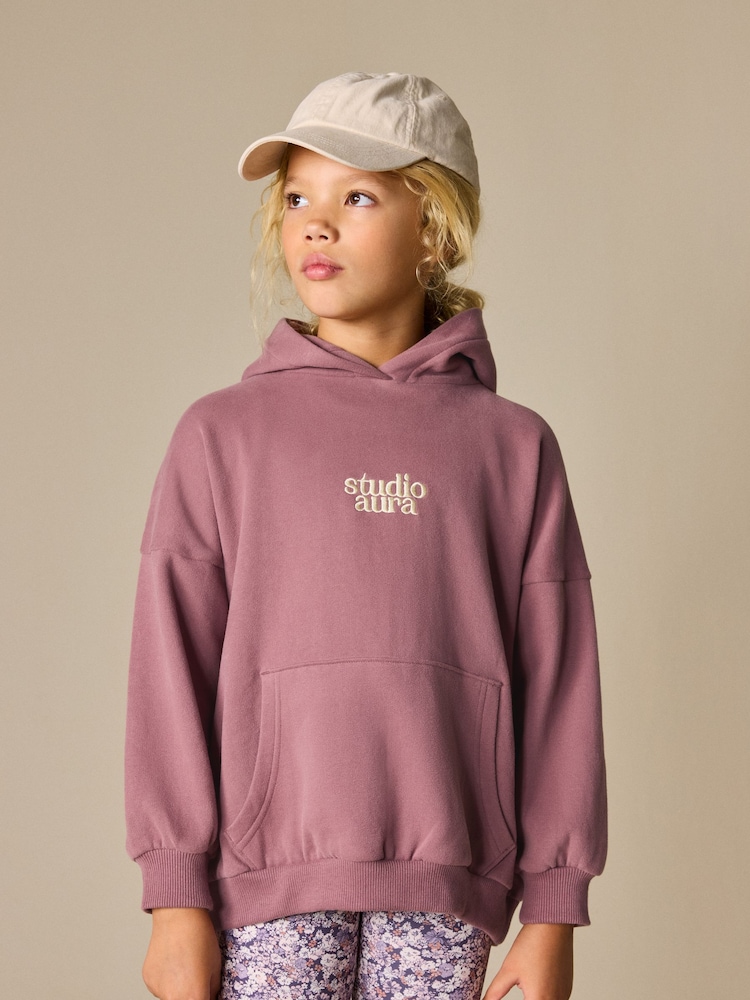 Brown Embroidered Detail Hoodie (3-16yrs) - Image 1 of 8