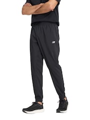 New Balance Black Essentials Woven Joggers - Image 1 of 6