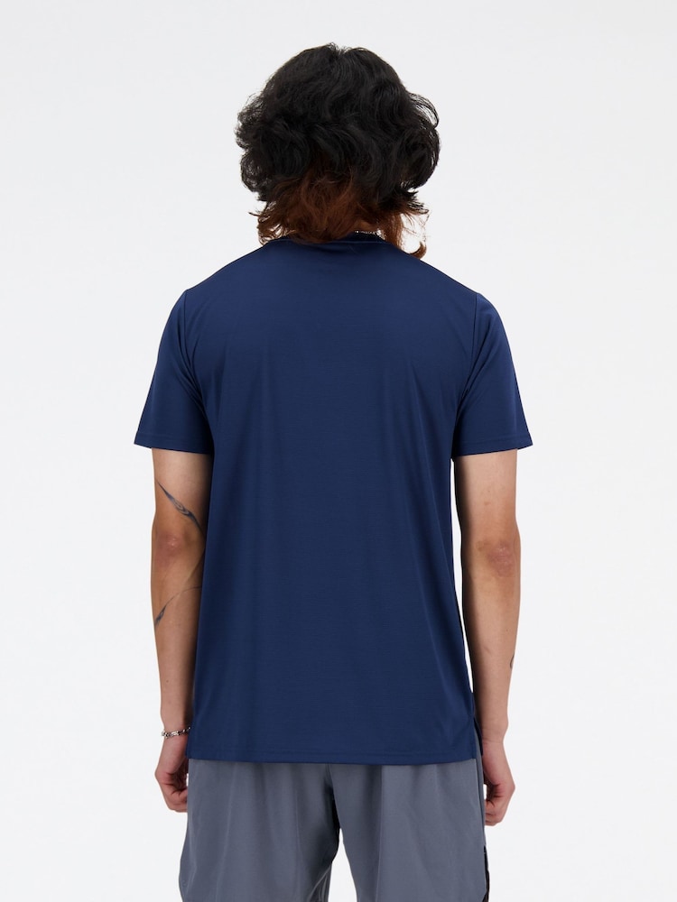 New Balance Navy Essentials T-Shirt - Image 2 of 4