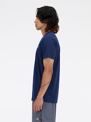 New Balance Navy Essentials T-Shirt - Image 3 of 4